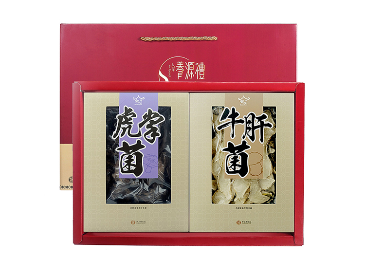 干菌禮盒牛肝菌50g*2+虎掌菌50g*2