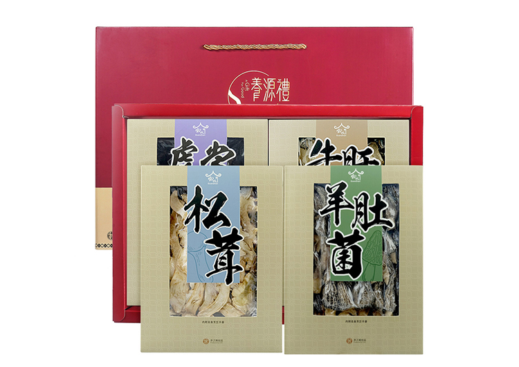 干菌禮盒菌子之約禮盒（1牛1虎1松1羊）